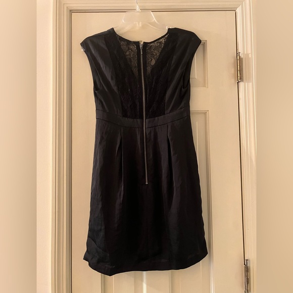 y2k BCBGeneration black lace back zip dress sleeveless zip Size 4 - Picture 3 of 4